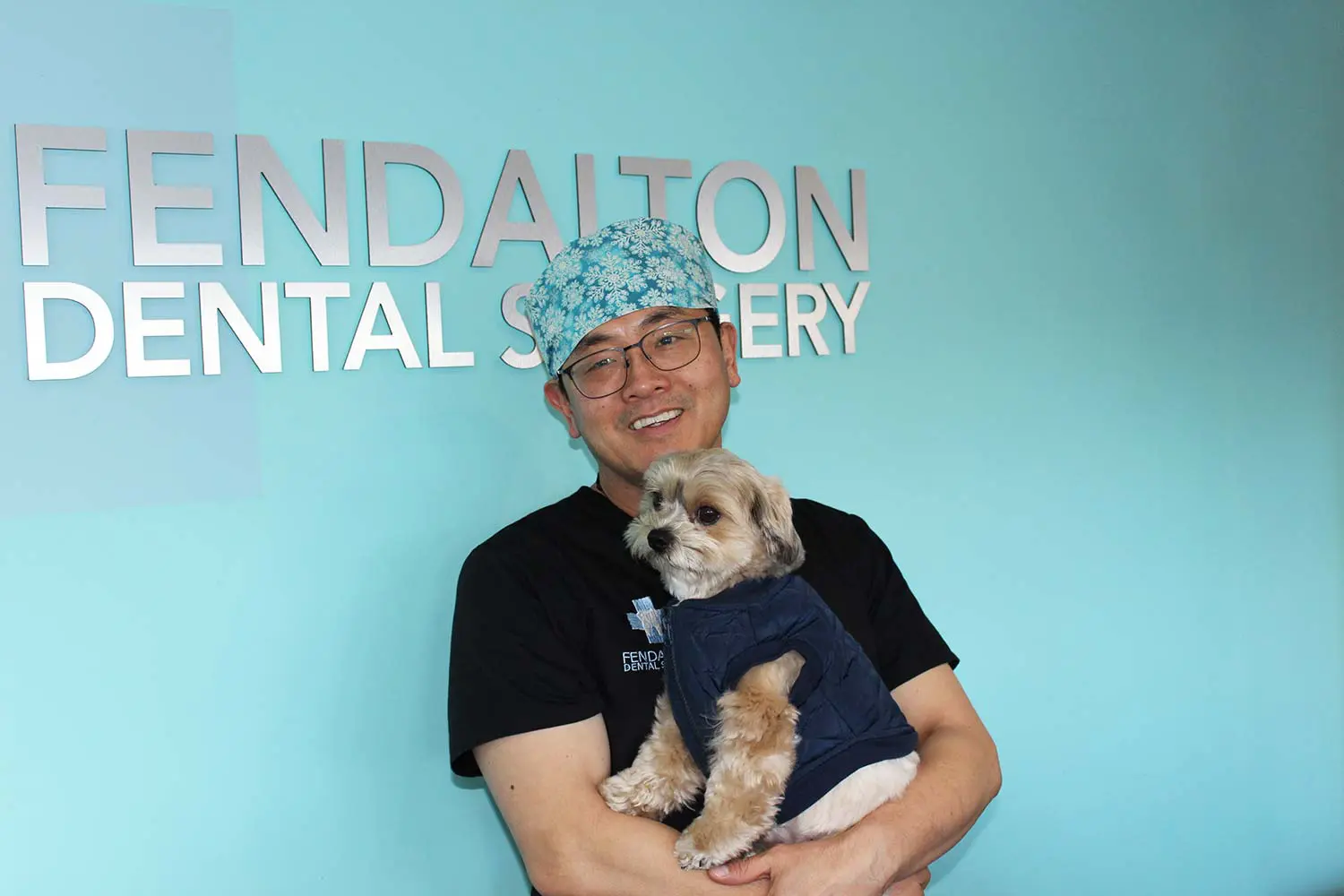 Dr Keith and our practice dog Oreo Dr Keith and Oreo our practice dog